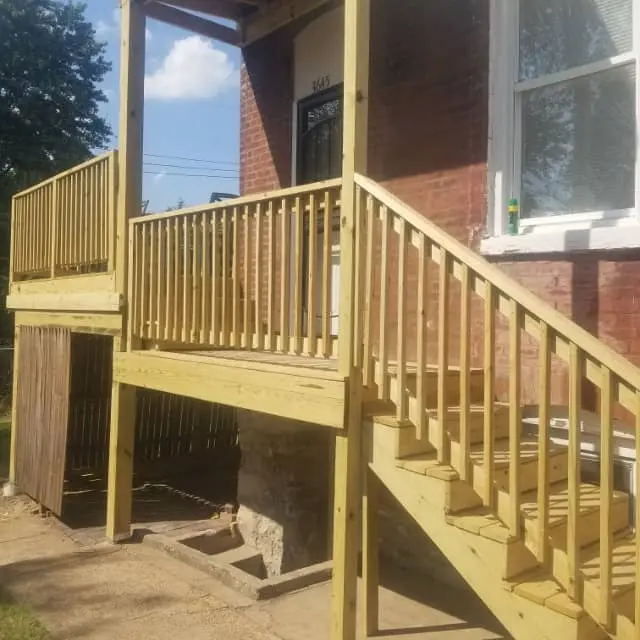 st. louis new deck and railing